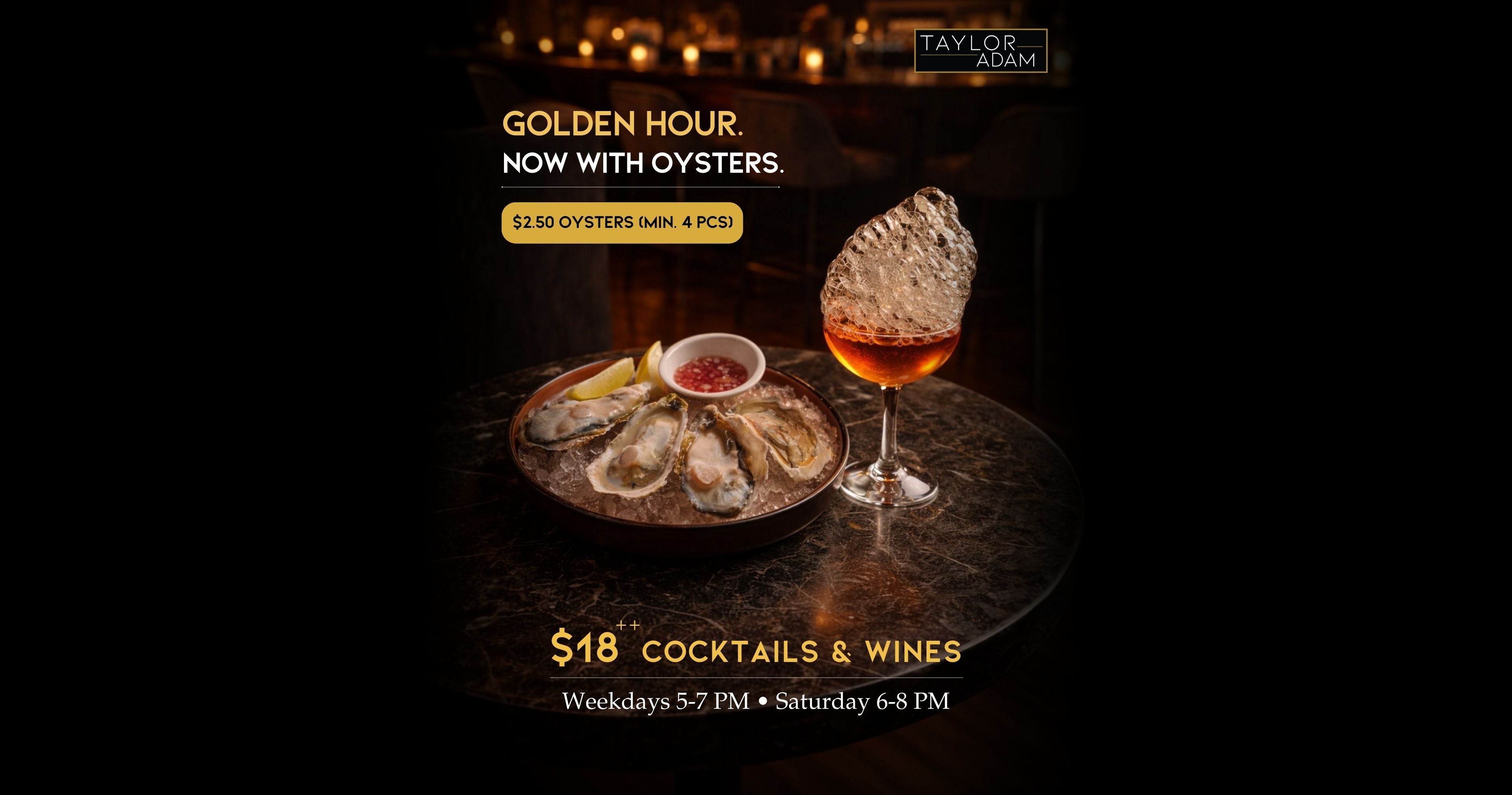 Golden Hour at Taylor Adam: The Ultimate Speakeasy Bar Experience in S