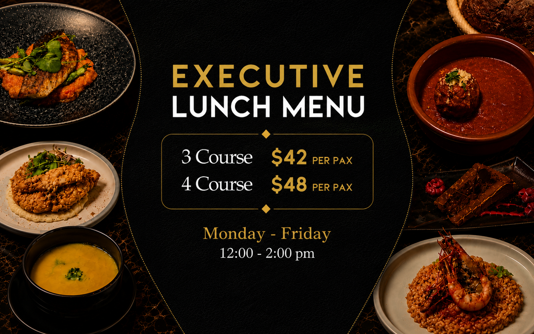 Executive Lunch in Singapore: Discover Taylor Adam's Premium Weekday Lunch Menu