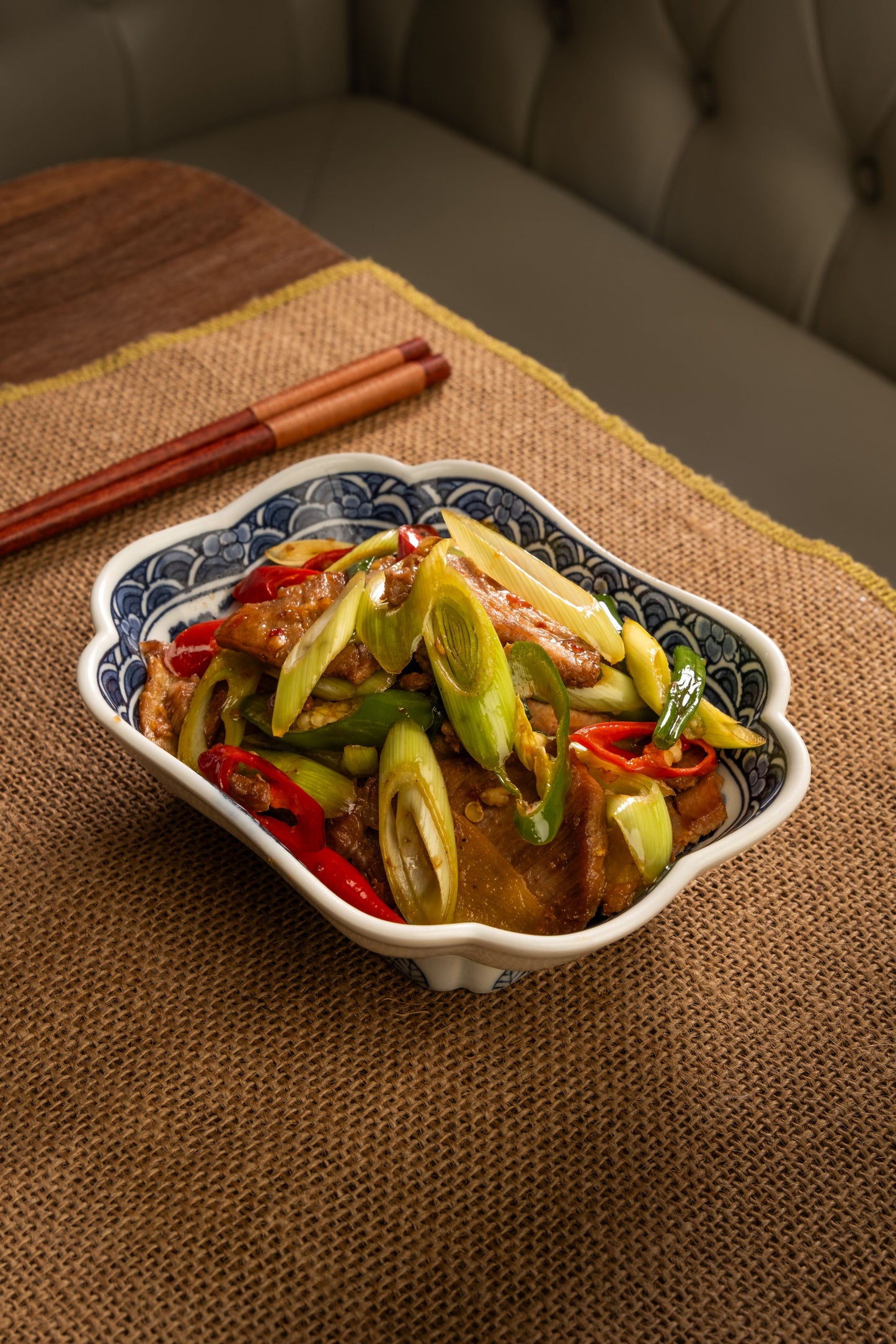Stir Fried Pork with Leek
