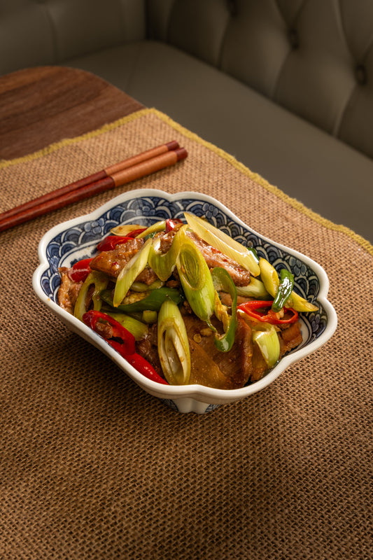 Stir Fried Pork with Leek